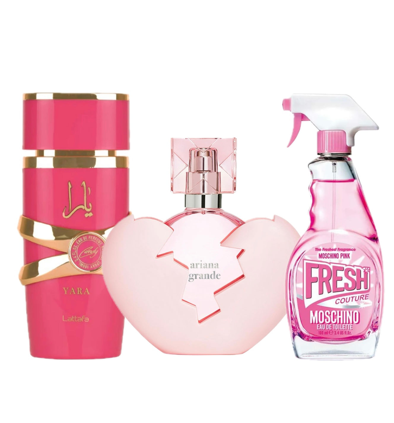 💖 Combo Especial: Yara Candy + Thank U, Next + Moschino Fresh