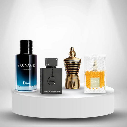 ✨ Combo Sauvage Dior + Club de Nuit Men + Le Male Elixir + Khamrah Lattafa ✨