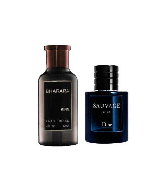 👑 Combo Masculino de Poder: Bahara King + Dior Sauvage Elixir