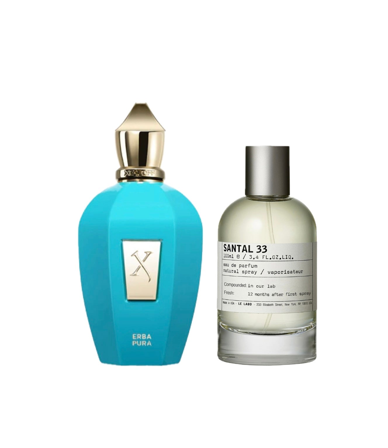🌟 Combo Unisex de Lujo: Xerjoff Erba Pura + Le Labo Santal 33