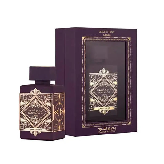 Lattafa Bade'e Al Oud Amethyst Eau De Parfum En Caja De Lujo